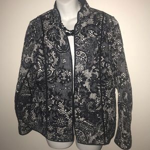 Reversible blazer. Probably size 10.